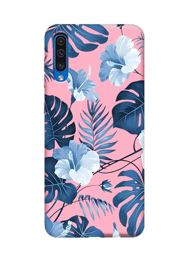 Матовий рожевий чохол на Samsung Galaxy A50 (2019) A505/A30s:: Тропіки (принт 373) Creative (355402735)
