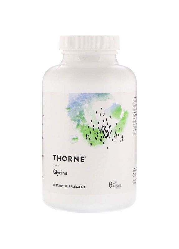 Глицин, Glycine, Thorne, 250 капсул (500 мг в капсуле) Thorne Research (356179957)