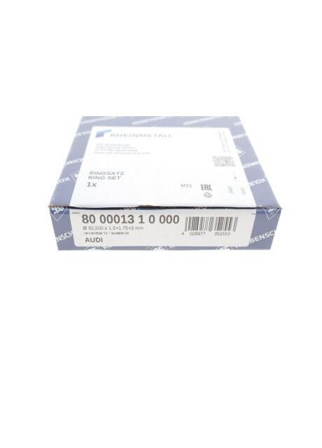 Кольца поршневые AUDI/VW 82.5 (1.5/1.75/3) 2.3/2.6 AAR/NG (пр-во KS) 800001310000 Kolbenschmidt (366125438)