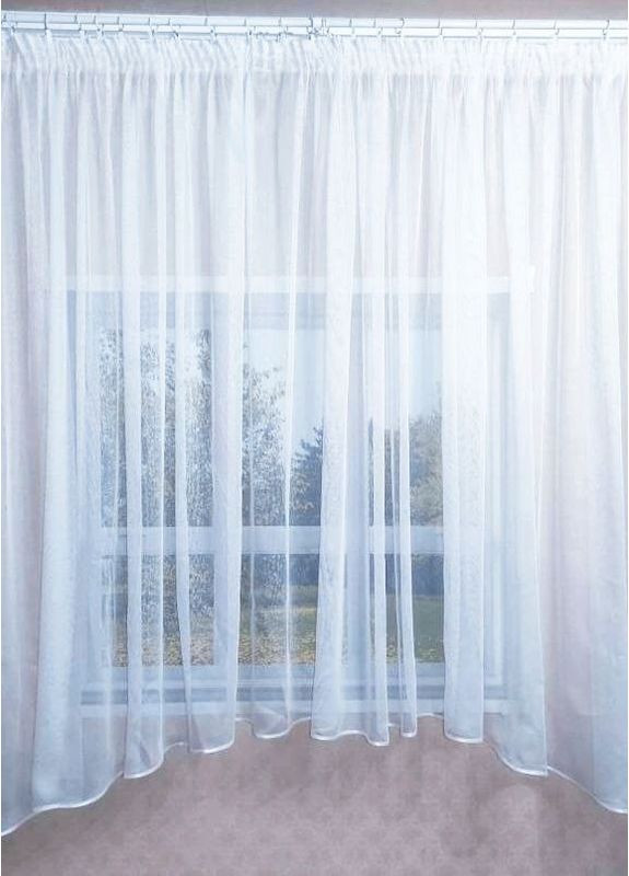 Тюль на кухню "Арка Фатин" белая 300х170 No Brand (353828851)