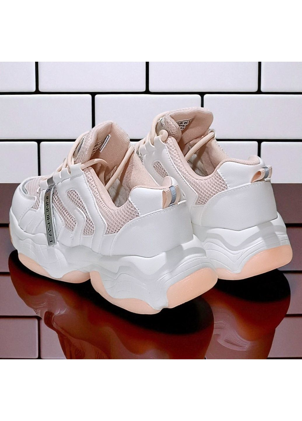 Білі осінні демісезонні ортопедичні кросівки для дівчинки підлітка Biki