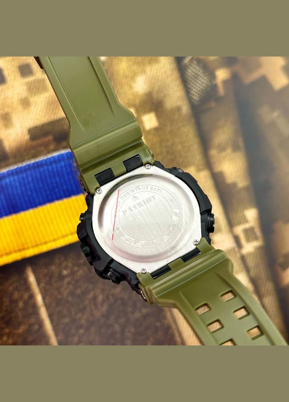 002AGUASI Тризуб срібло Зелені + Коробка. Patriot (341334024)