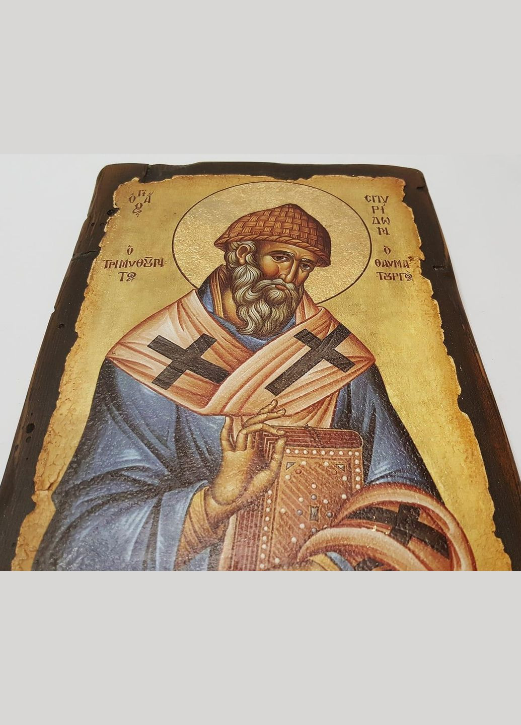 Ікона Спиридона Триміфунтського ручної роботи Під замовлення Comshop (301538122)