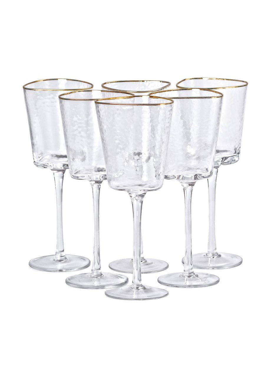 Набор бокалов для вина Triangle 6 штук по 350 мл, прозрачный Yiwu (322503797)