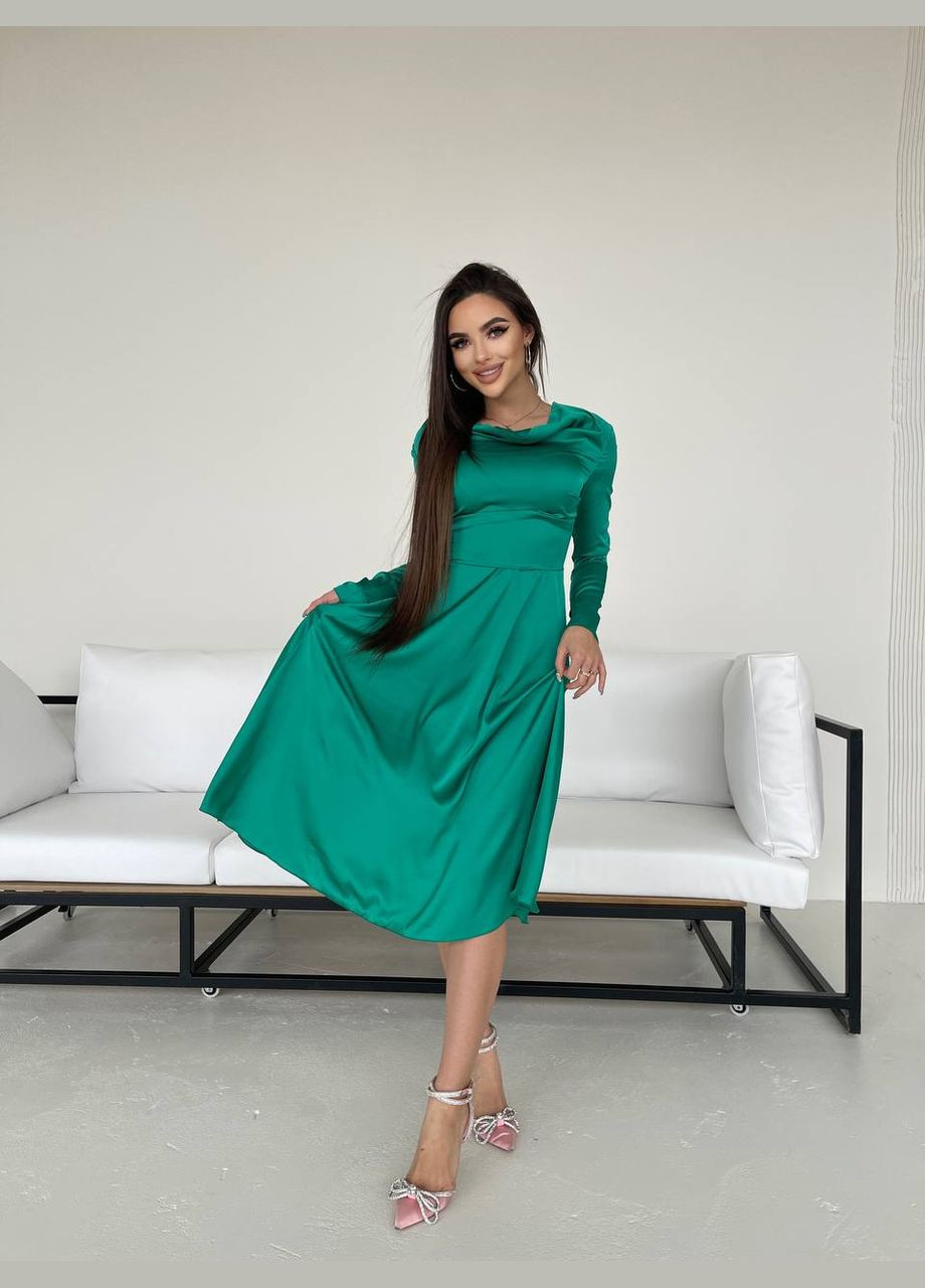 Зелена плаття гойдалка 045 Zarema