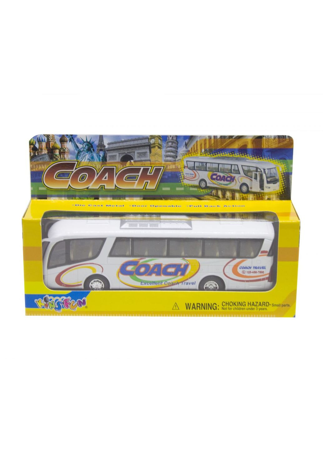 Інерційний автобус "Coach" (білий) MIC (293083046)