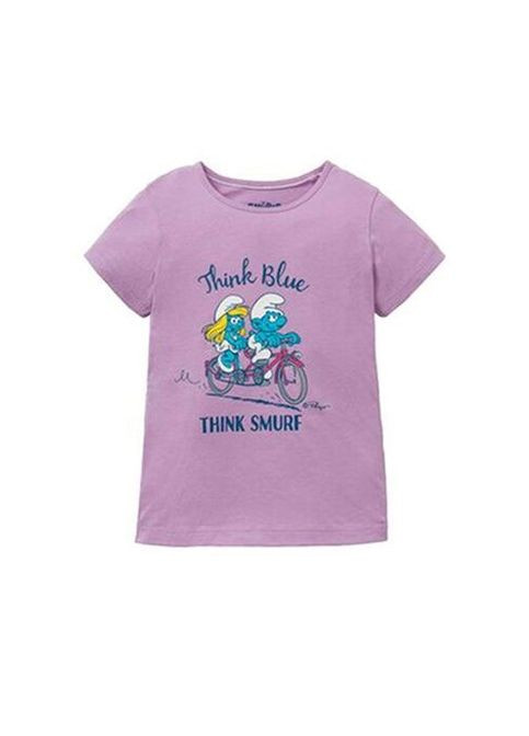 Комбинированная пижама (футболка и шорты) для девочки смурфики 342466 Disney