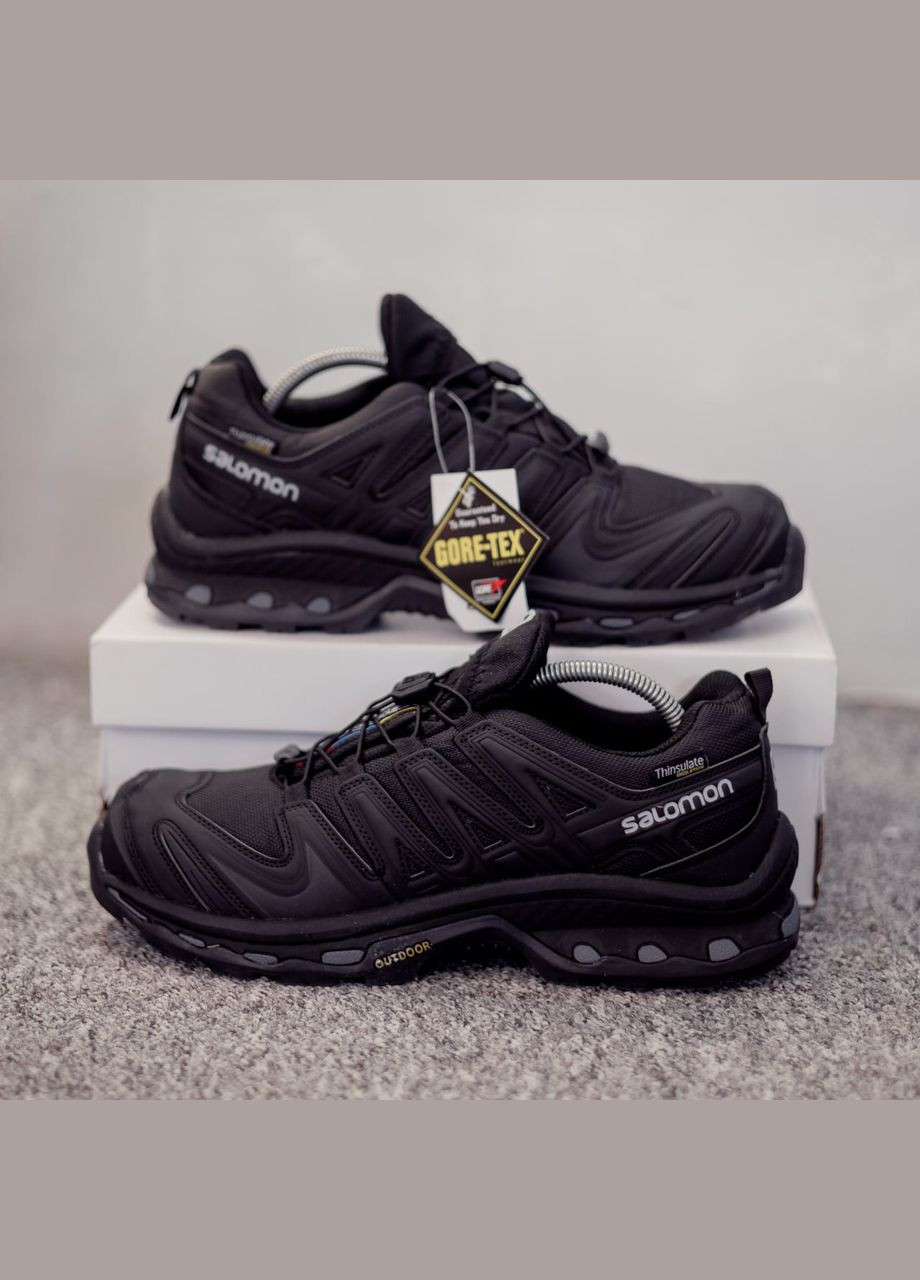 Чорні Зимовий кросівки зимові чоловічі salomon xa forces winter gore-tex black termo | саломон ха форсес чорні термо No Brand