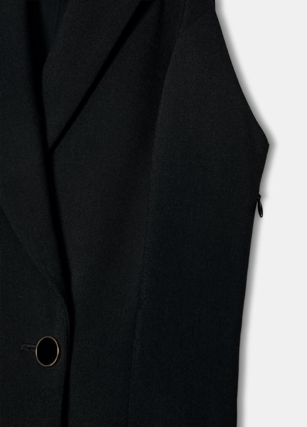 Черное платье Zara однотонное