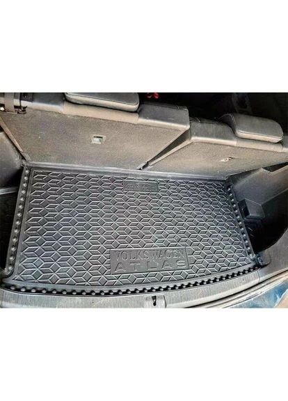 Автомобильный коврик в багажник Volkswagen Atlas 2016- 7 мест короткий ( ) Avto-Gumm (377502992)