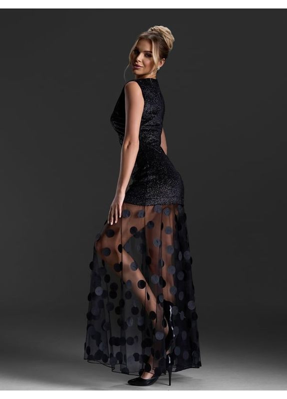 Чорна плаття 15430 чорне ISSA PLUS однотонна