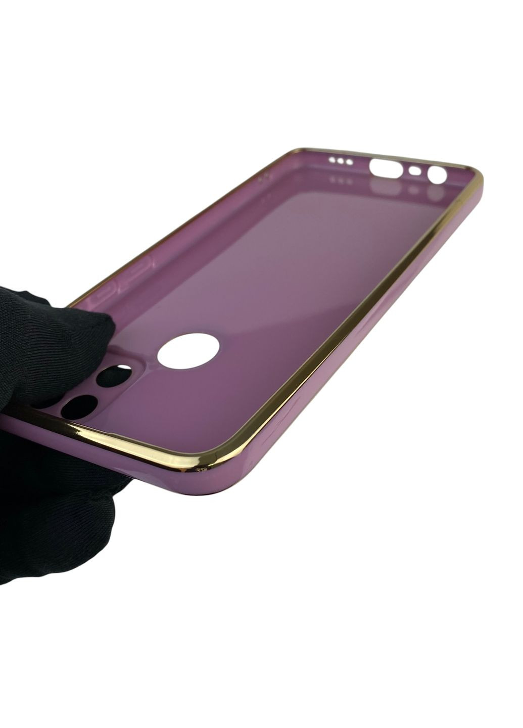 Чехол для A15 с защитой камеры с золотой окантовкой на оппо а15 черничный gs1 Oppo (366236244)