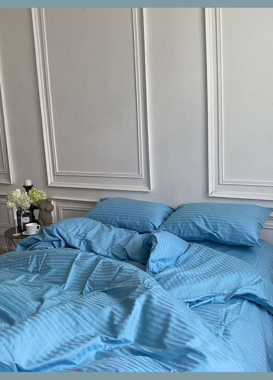 Комплект постельного белья Страйп-сатин Двухспальный размер Sleep Universe (333694825)