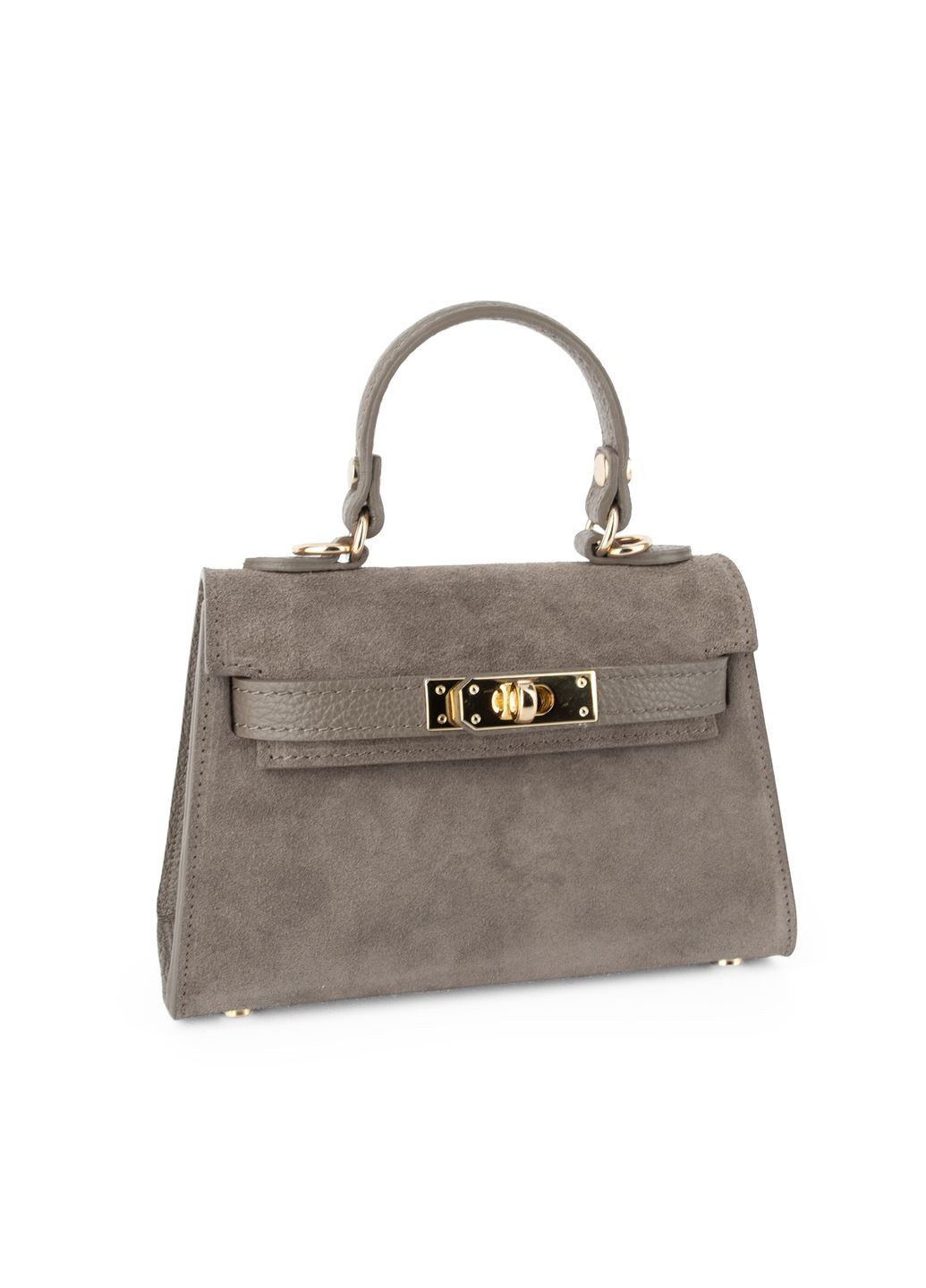 Сумка жіноча маленька замшева 04011 темний тауп Virginia Conti (365957103)