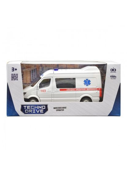 Автомодель "MERCEDES BENZ SPRINTER ШВИДКА ДОПОМОГА" 250344U 1:32 TechnoDrive (315154756)