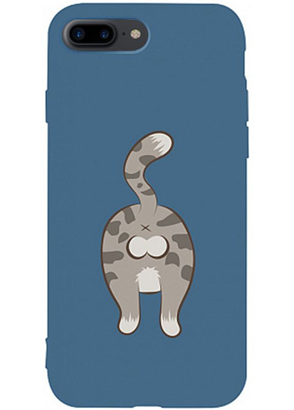 Чехолнакладка Matt TPU 2mm Print Case Apple iPhone 7 Plus/8 Plus #62 Catzad Navy Blue Toto (301784171)