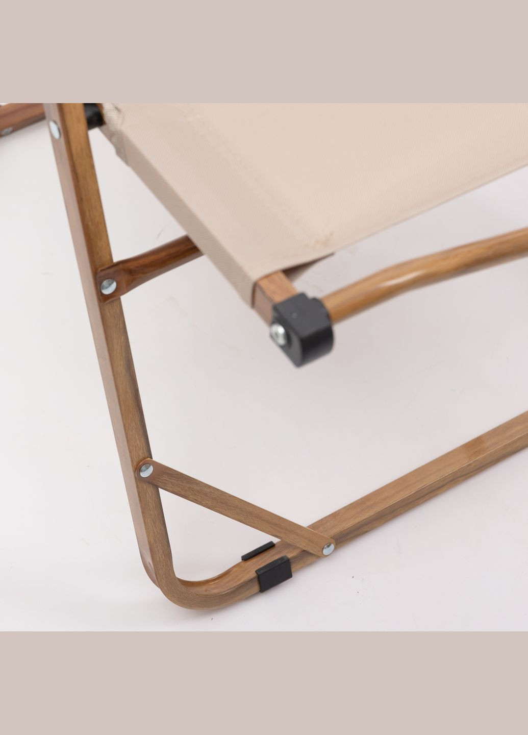 Крісло для кемпінгу складне LUGI HP-SY-1B 52х53х77 см до 130 кг бежевий No Brand (347643523)