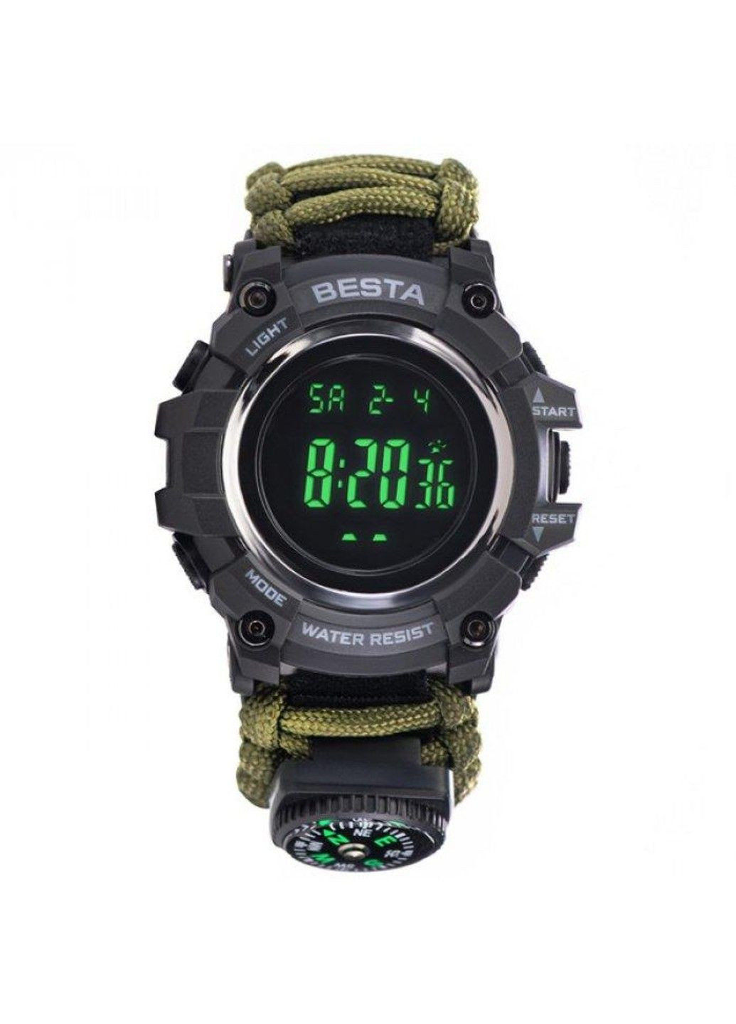 Годинники чоловічі наручні Tactical з компасом (Зелений) Besta (314483066)