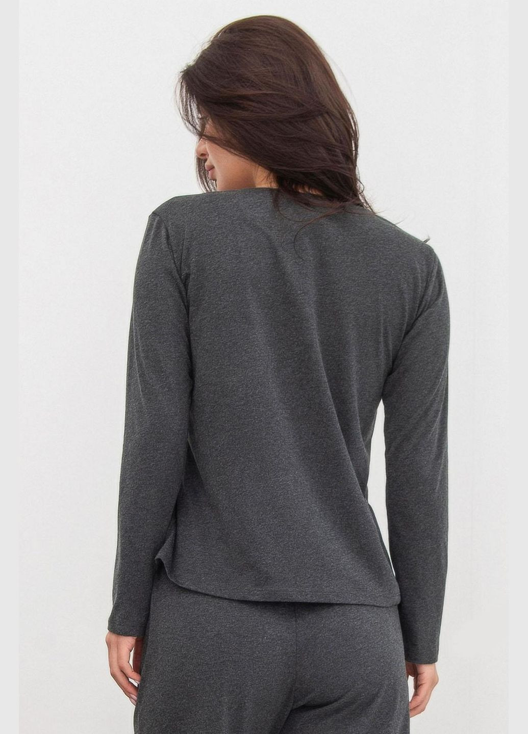 Сірий демісезонний трикотажний джемпер джемпер Roksana 1533/16122 gray