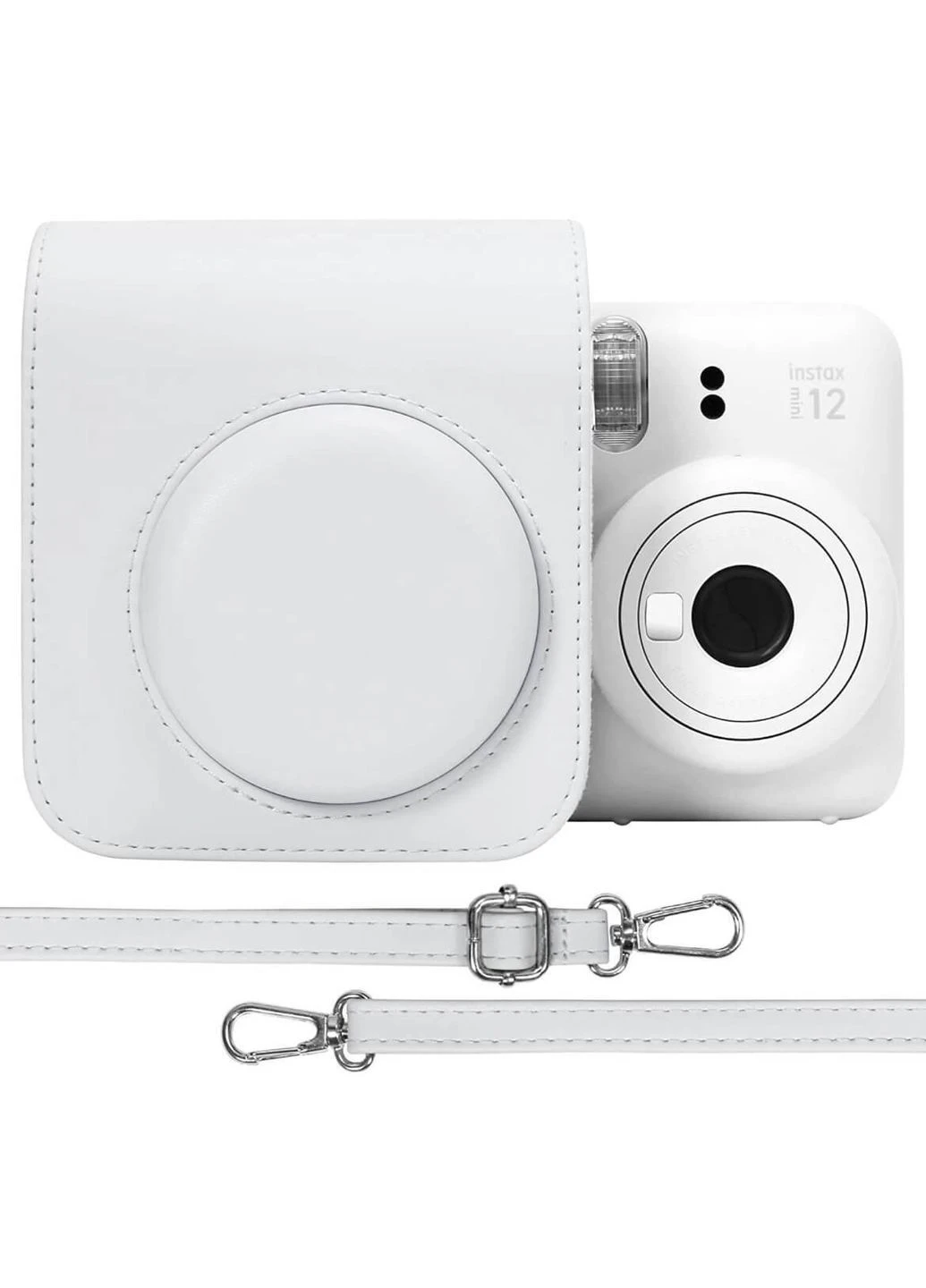 Набір камера Instax Mini 12/Фотопапір 10 шт/Чохол/Фотоальбом 64 фото Білий Fujifilm (387589038)