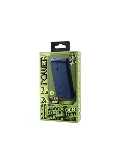 Внешний аккумулятор Landon Series 2.1A Power Bank 20000mAh Blue ( Blue) Remax RPP-296 (361348049)