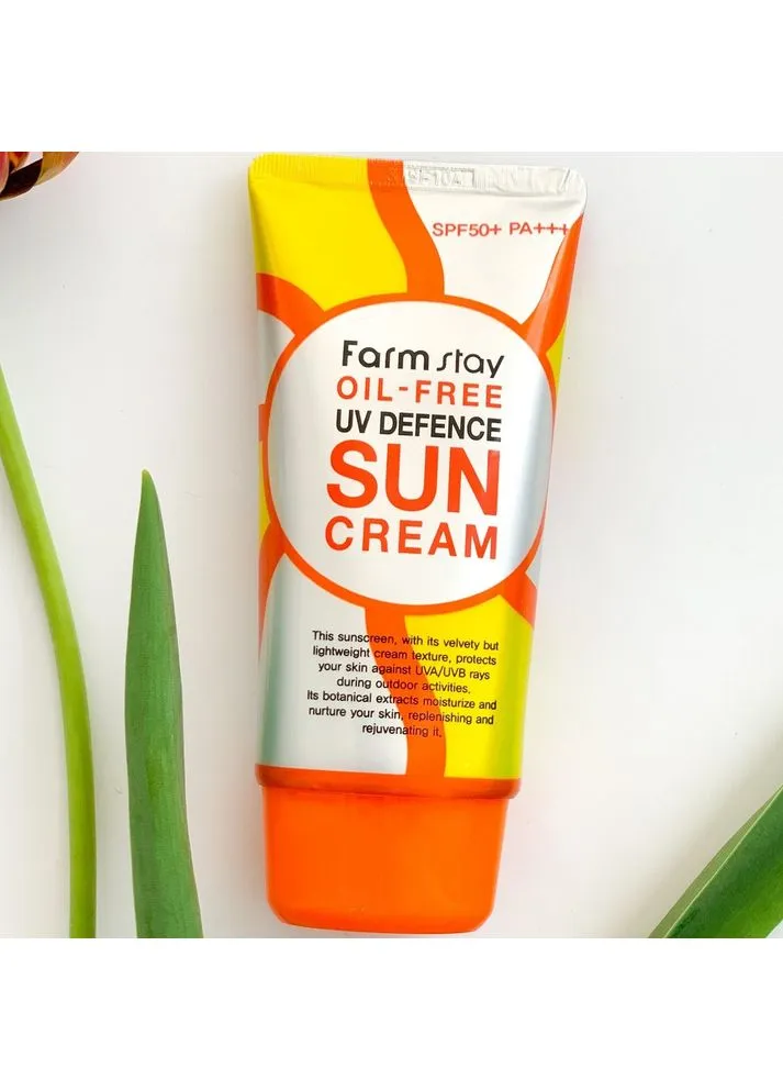 FarmStay Знежирений сонцезахисний крем для обличчя Oil-Free Uv Defence Sun Cream SPF50+/PA+++ 70 ml — Крем, Південна Корея (358499675)