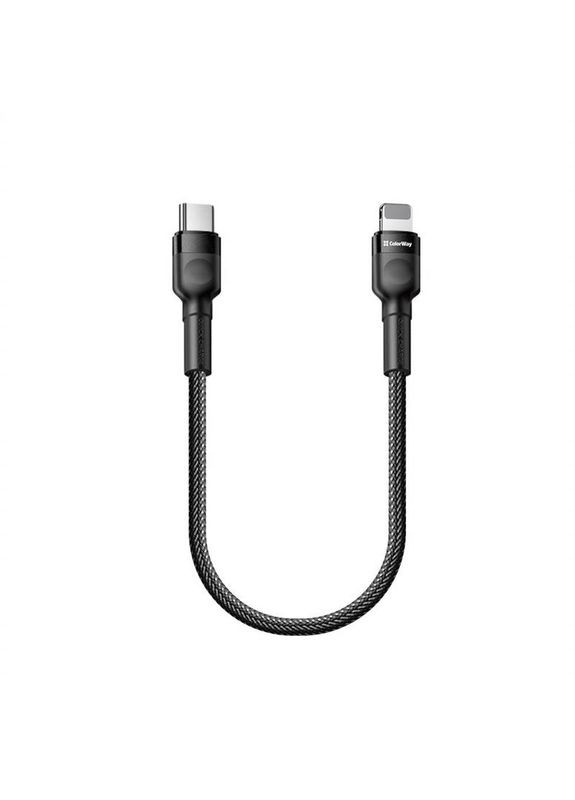 Кабель USB Type-C - Lightning (M/M), PD Fast Charging 20W, 3.0А, 0.3м, Black (CW-CBPDCL054-BK) Colorway (336952204)