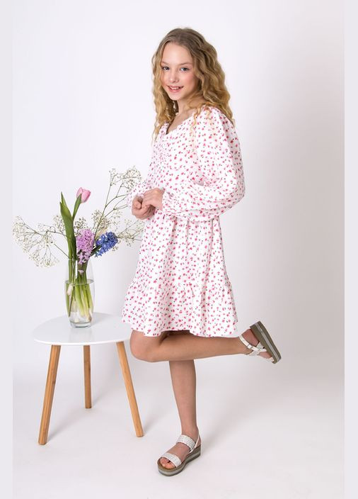 Белое платье для девочки Mevis (315479239)