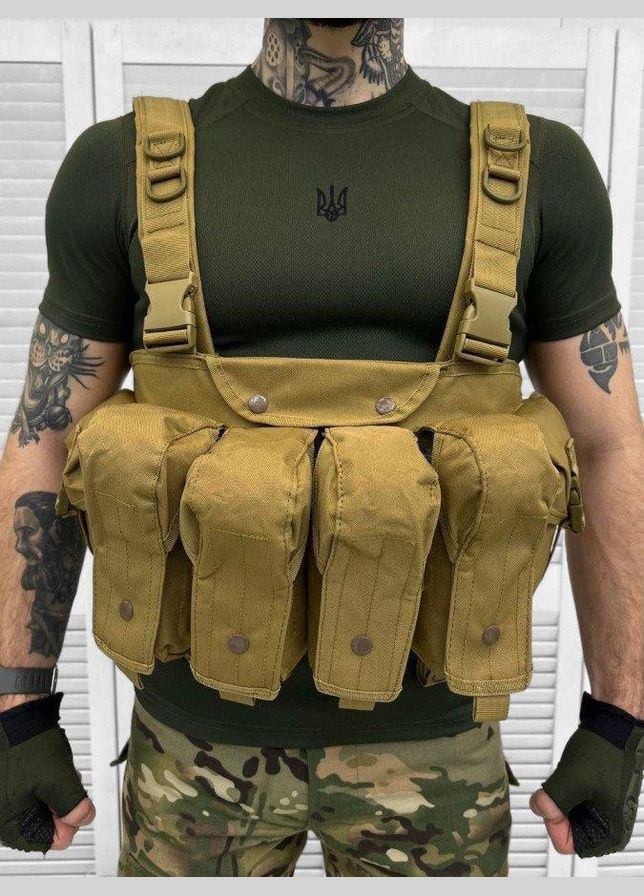 Разгрузка военная под магазины АК рпс разгрузочная система койот песочная No Brand (299460983)