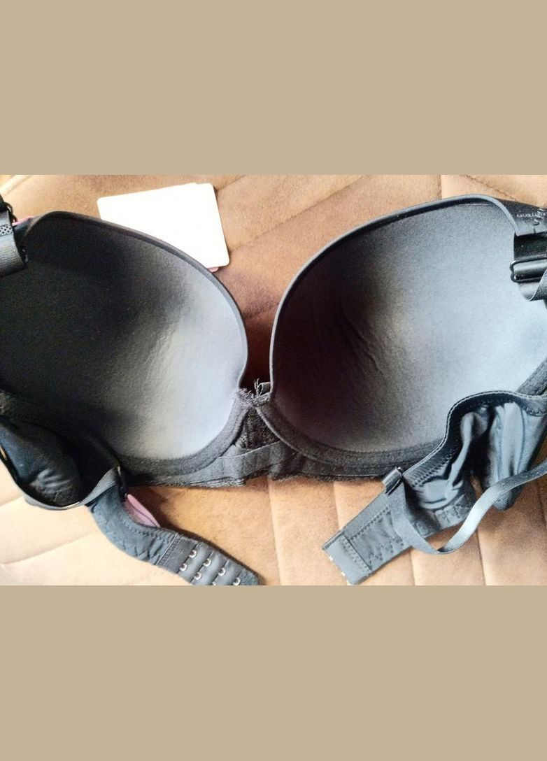 Чорний бюстгальтер чашка d бежевий Velencosa