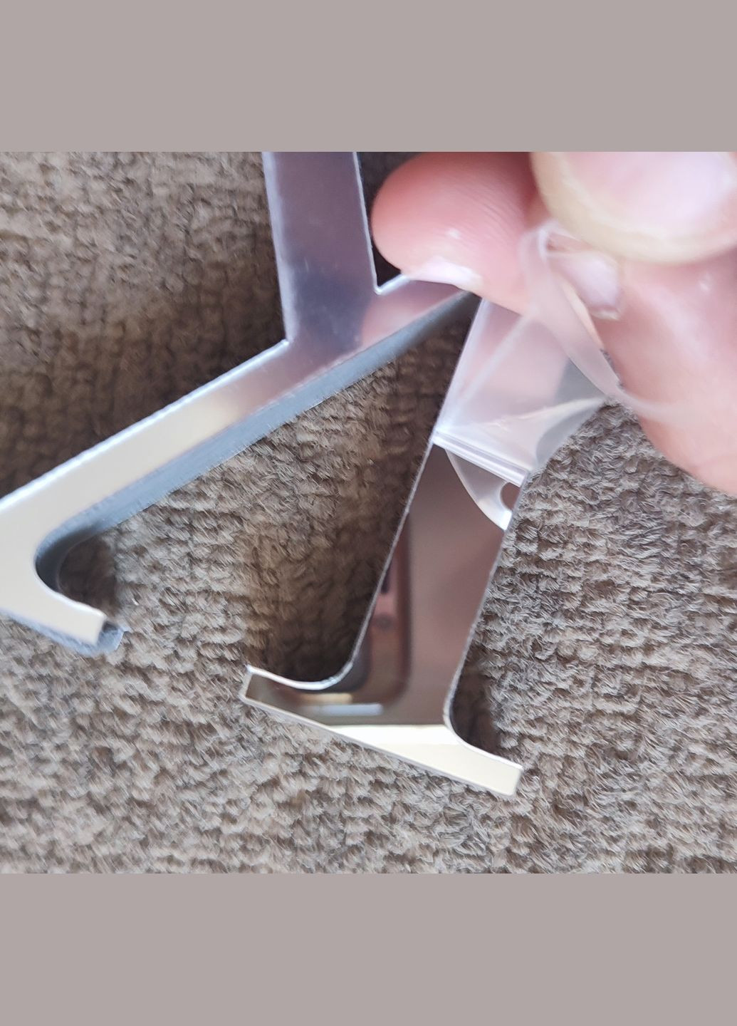 Дзеркальна пластикова наклейка Буква K 3D (висота 10 см) No Brand (303630169)