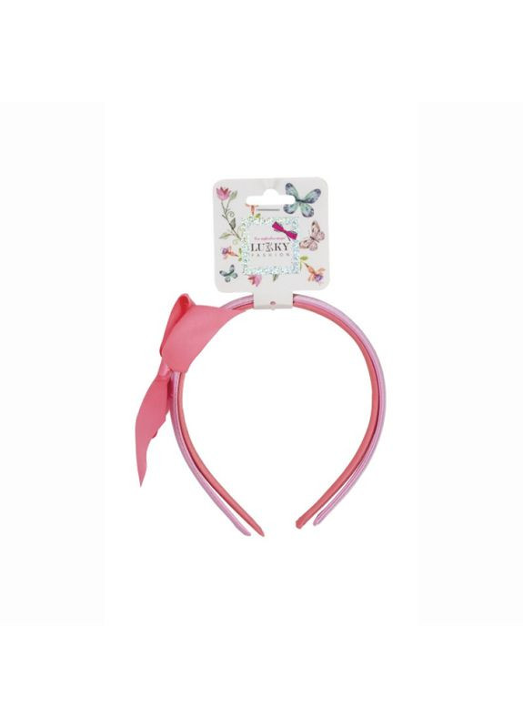 Набор из двух обручей с бантом, коралловый цвет (T24075) Lukky (361400745)