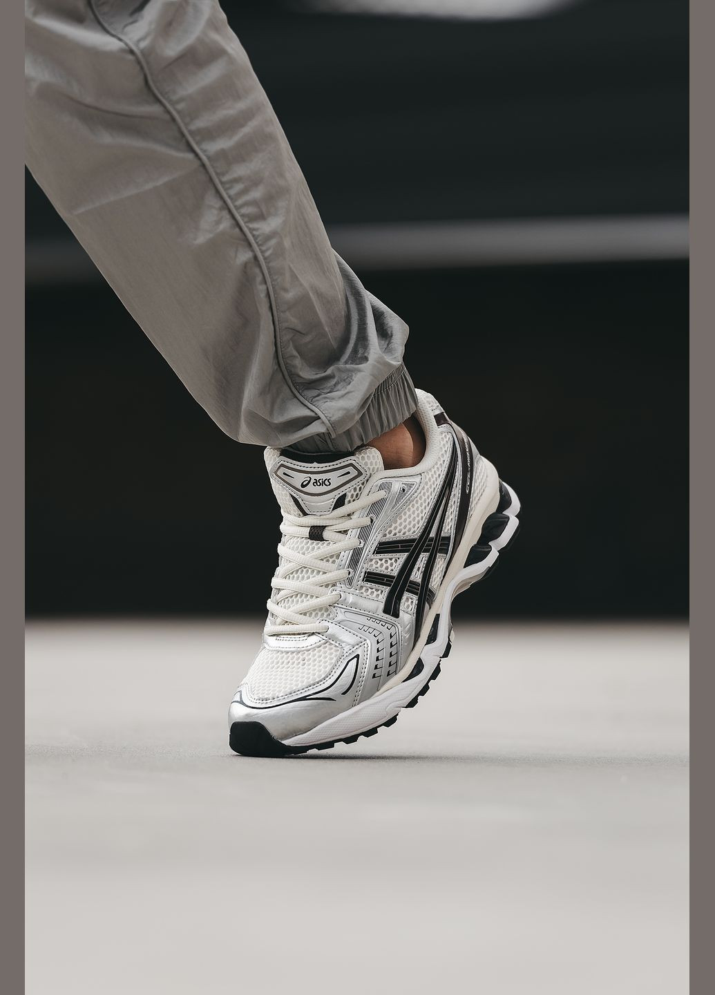 Сірі всесезон кросівки чоловічі і жіночі asics gel-kayano 14 grey black | асікс гель-каяно 14 сірі чорні No Brand