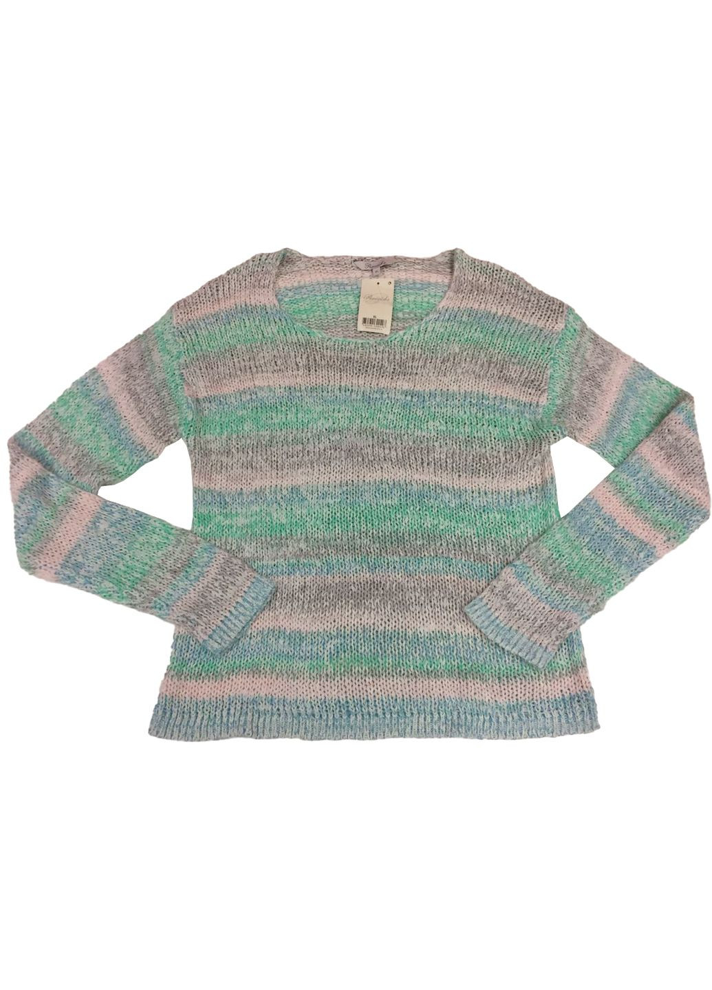 Комбинированный демисезонный женская вязаный свитер Peacocks