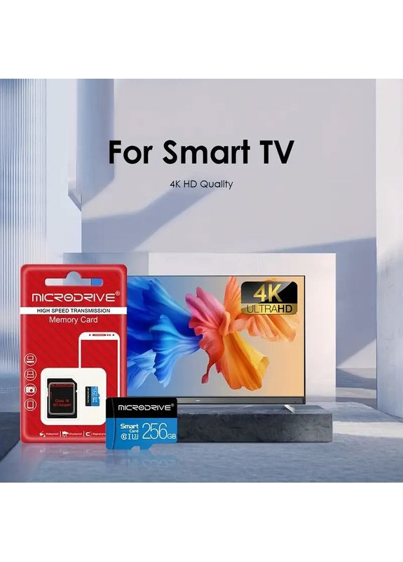 Карта памяти MicroSD 64GB MicroDrive | Класс 10, A1, V10, TF карта с адаптером для смартфонов, камер, видеорегистраторов China (351855051)