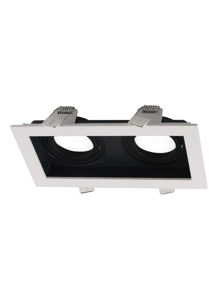 Светильник точечный AMSTERDAM-2L GU10 IP20 бело-черный Violux (365651462)