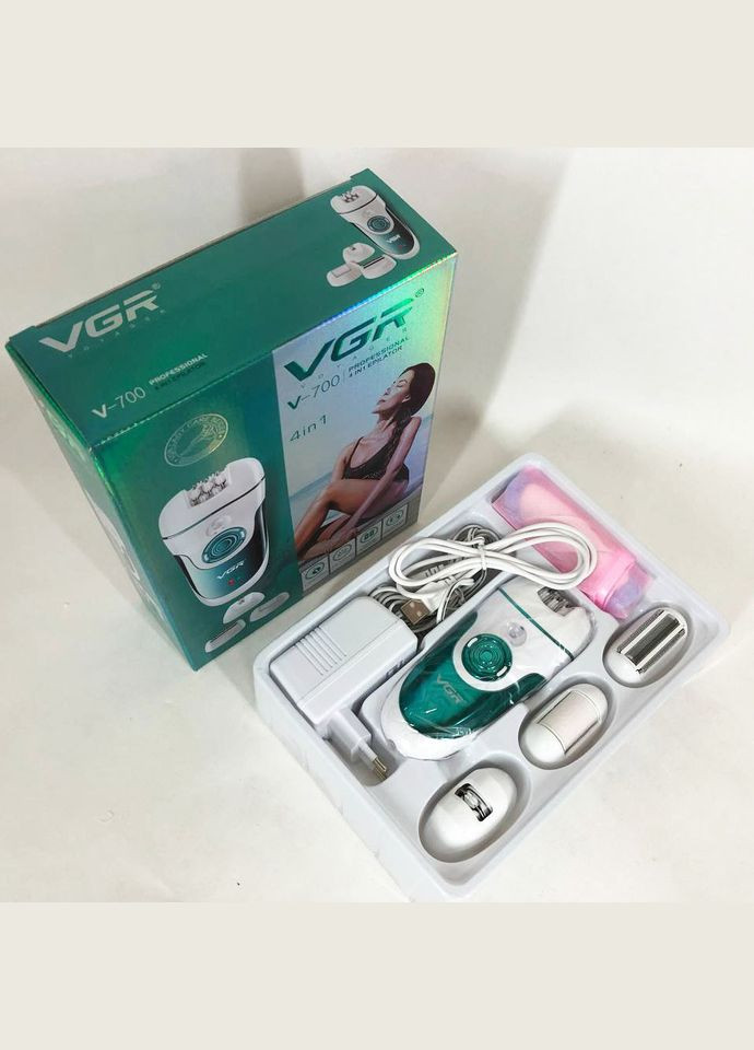 Жіночий епілятор для брів та обличчя V-700, Терка для п'ят, Жіночий ER-241 епілятор пемза VGR (329870823)