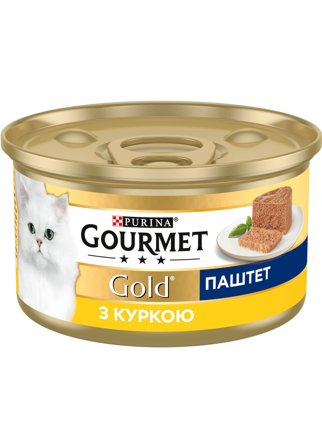 ПАК вологого корму для кішок Purina Gold Паштет з куркою 24 шт по 85 г Gourmet (314710202)