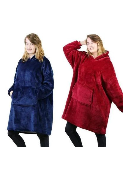 Толстовка-плед с капюшоном для мужчины и женщины - / Плед женская толстовка Asics (368976210)