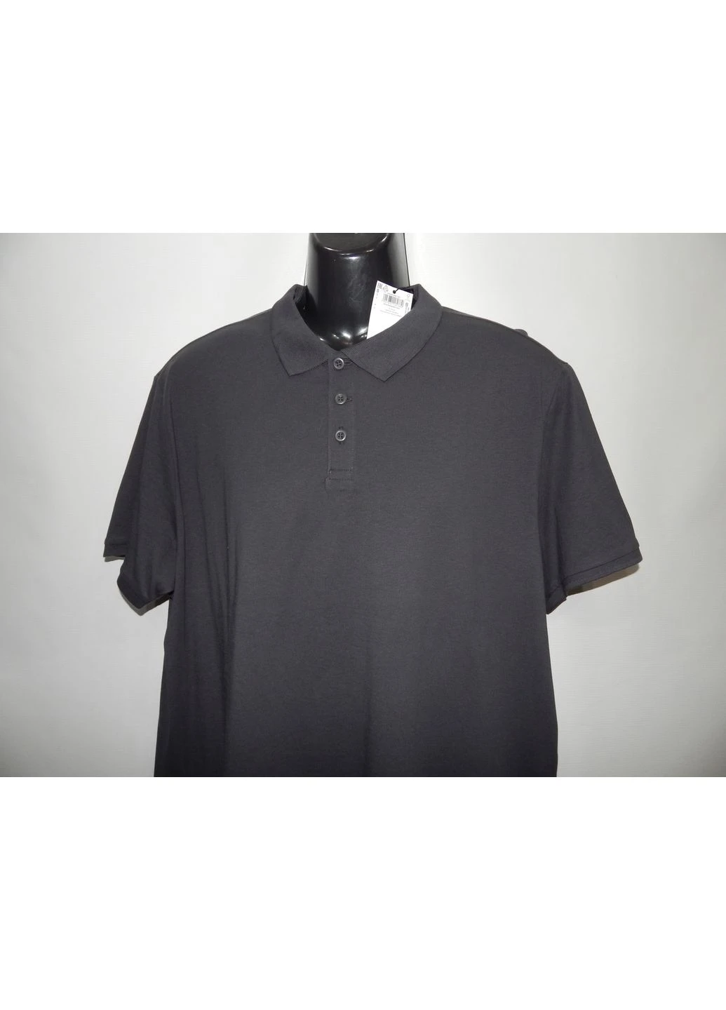 Черная мужская футболка поло р. 56-58 (3xl) 103фм (только в указанном размере, только 1 шт.) No Brand