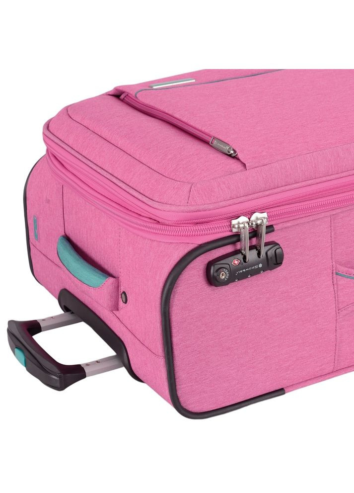 Чемодан малый (S) тканевый ручная кладь 39303 Розовый Snowball (302968428)