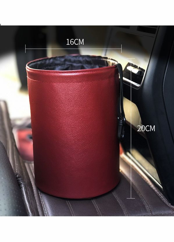 Складне відро для сміття в автомобіль Car folding bucket. Червоний No Brand (337695937)