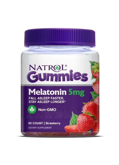 Натуральна добавка Melatonin 5mg Gummies, 90 желейок полуниця Natrol (334707920)