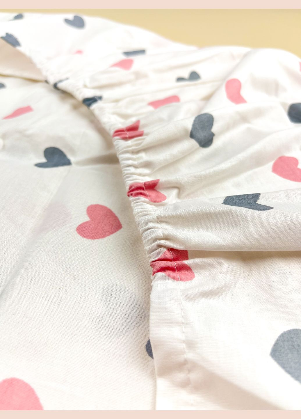 Набор 3в1 в КОЛЯСКУ №27 Сердечки розовато-серые с пледом RoyalBaby (335081789)