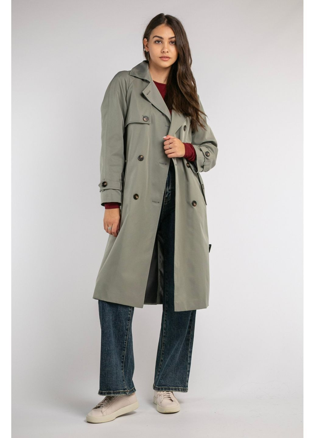 Тренч С61 CHICLY на гудзиках (362664102)