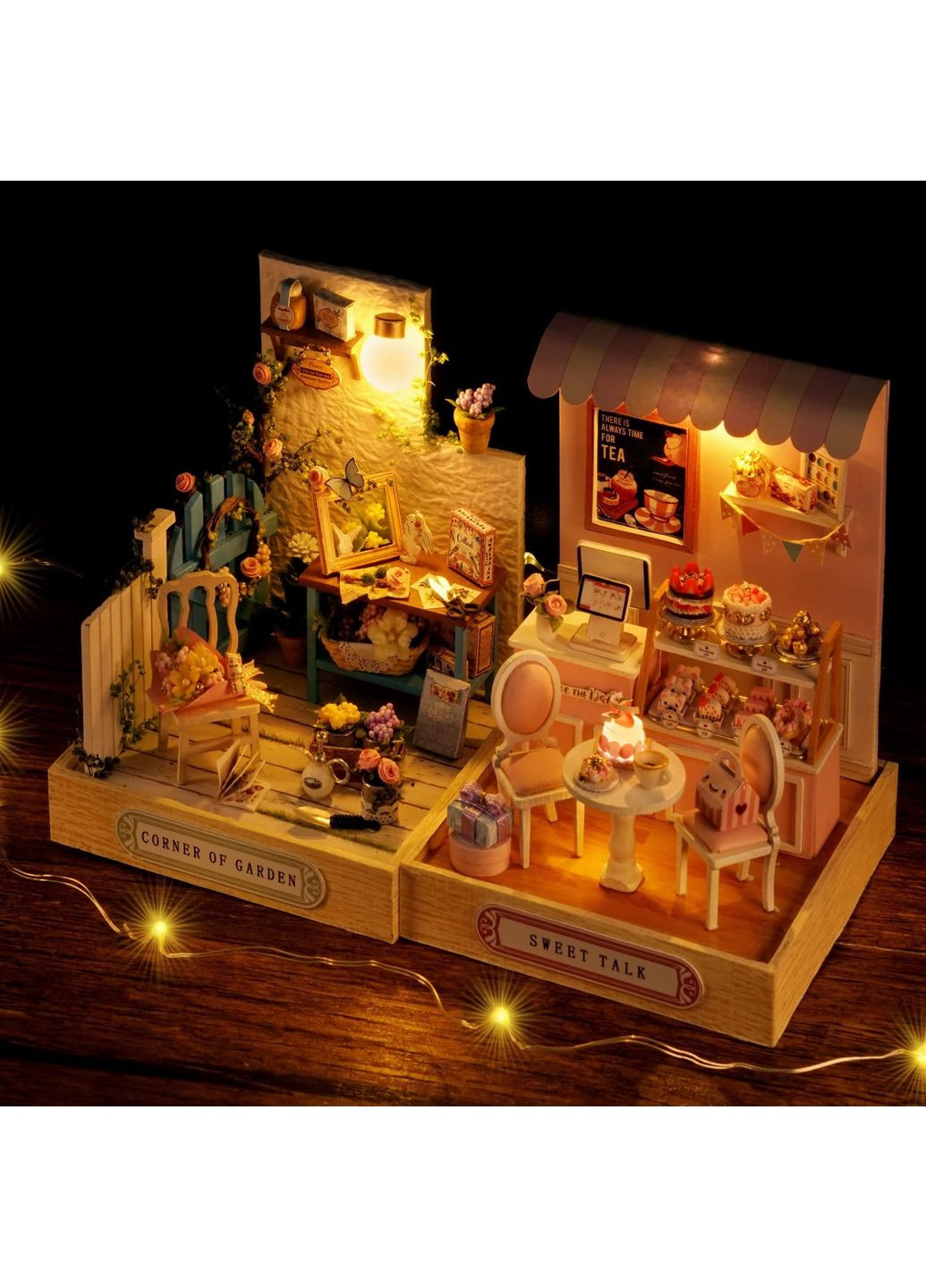 Румбокс Конструктор 3D Садовий Куточок DIY Corner of Garden Roombox QT-033 No Brand (362452873)