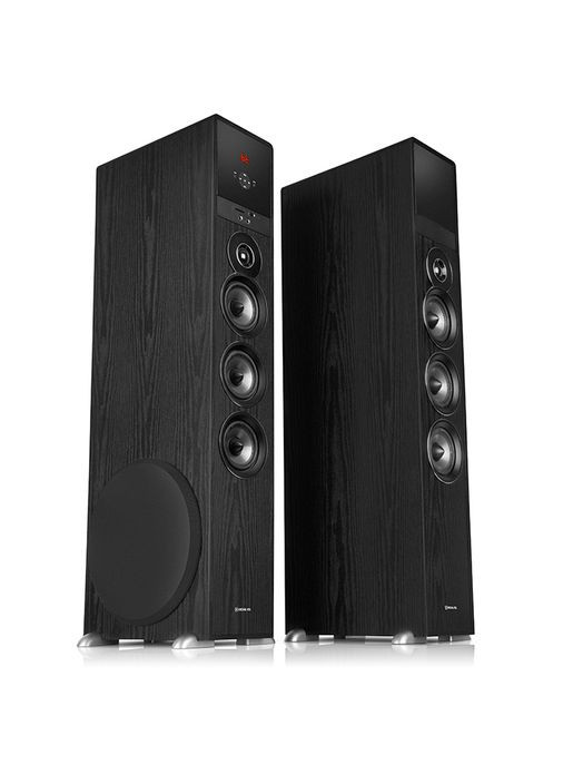 Колонки 2.0 S-2070 black (150W, Bluetooth, USB ﬂash, FM, Karaoke, Opt, coax, ДК) Real-El (333824455)