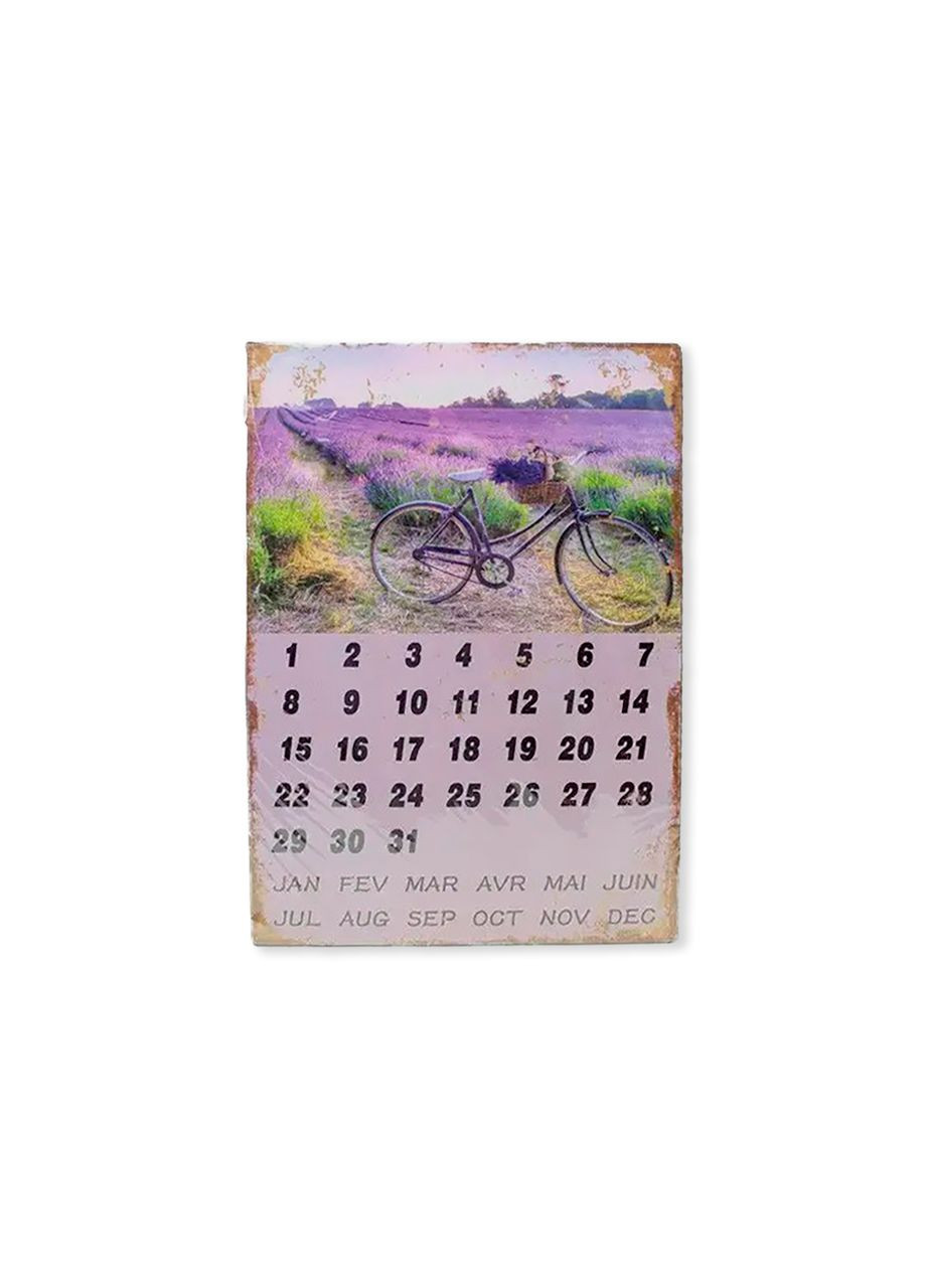 Вічний календар Лавандове поле металевий 25х33 см 1025 No Brand (276267519)
