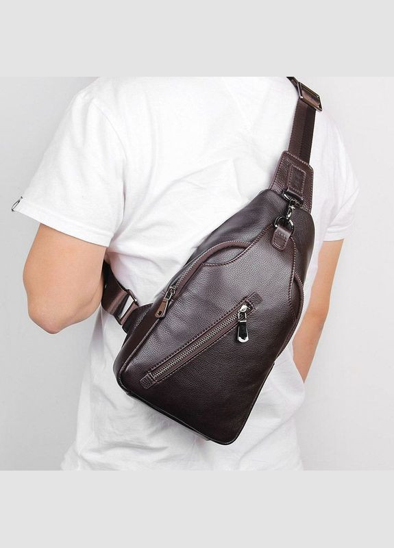 Минирюкзак на одной шлейке из натуральной кожи JD4016Q John McDee (298684330)