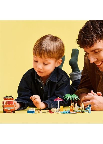 Конструктор Bluey Пляж і сімейна поїздка на автомобілі Блуї, 133 деталі () Lego 11202 (369111639)